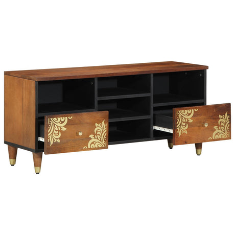 Tv Cabinet 100X33X46 Cm Solid Wood Mango