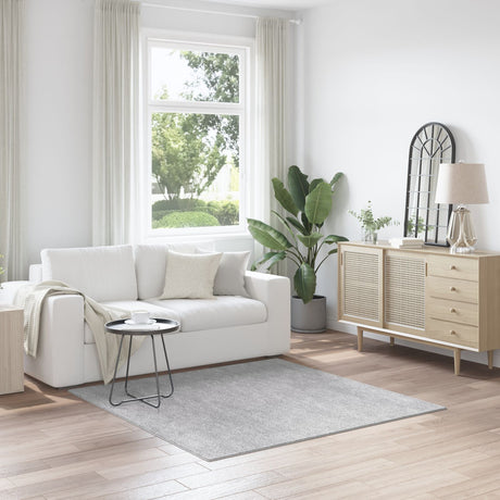 Shaggy Rug With Latex Backing Grey 160X160 Cm