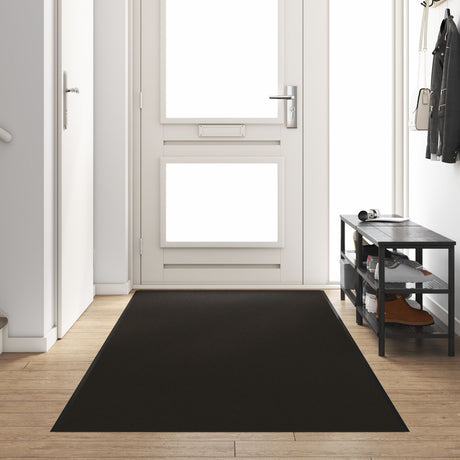 Black Rectangular Door Mat 120X400 Cm