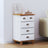 Chest Of Drawers 'Askim'honey 45.8X40X79 Cm Solid Wood Pine
