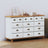 Chest Of Drawers &quot;Askim&quot; 79X40X133.5 Cm Solid Wood Pine