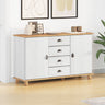 Sideboard &quot;Askim&quot; 133,5X40X79 Cm Solid Wood Pine