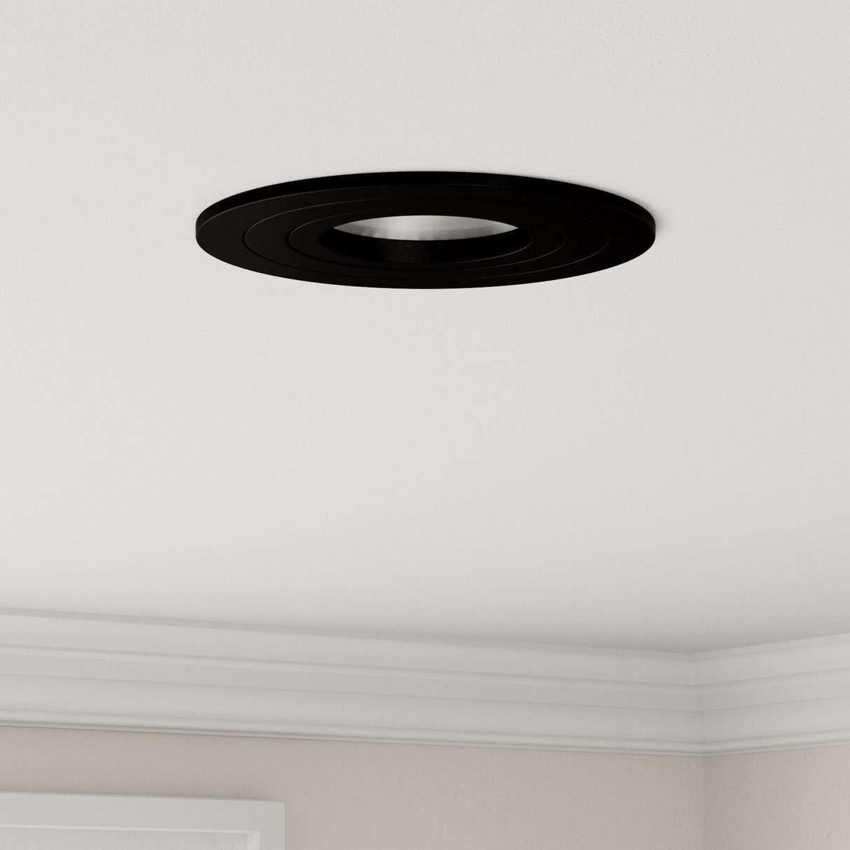 Recessed Spotlights 6 Pcs Round Gu10 Black Ø91 Mm