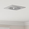 Recessed Spotlights 12 Pcs Square Gu10 Silver 91X91 Mm