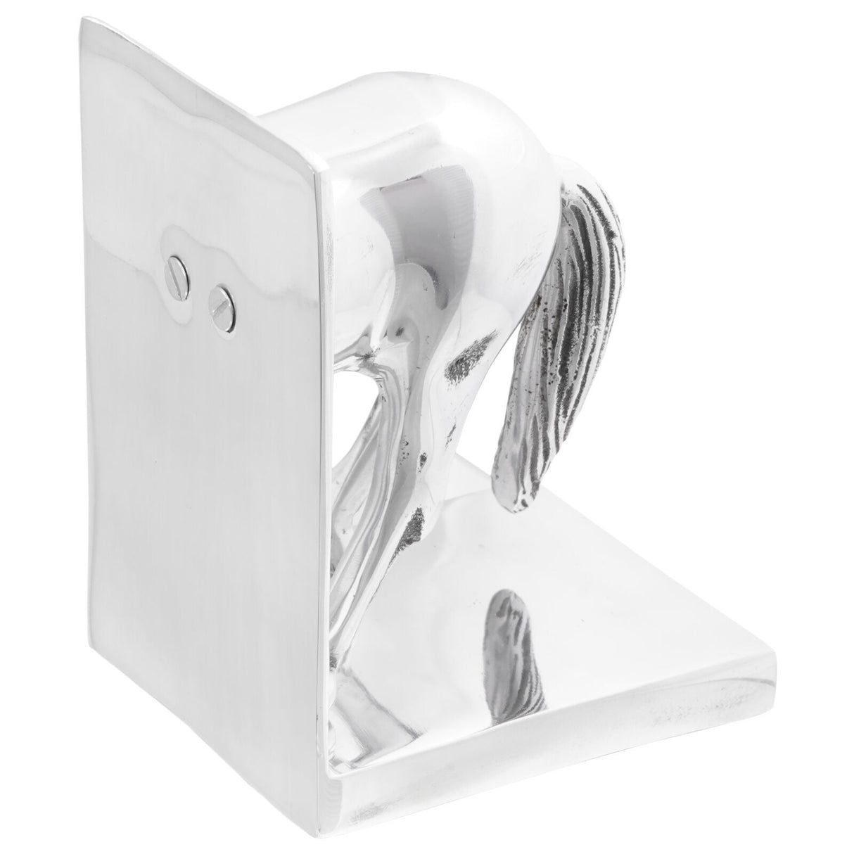 Bookends 2 Pcs Silver 12X9X19 Cm Aluminium