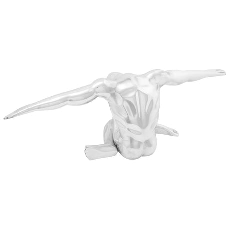 Sculpture Silver 22X8X25 Cm Aluminium