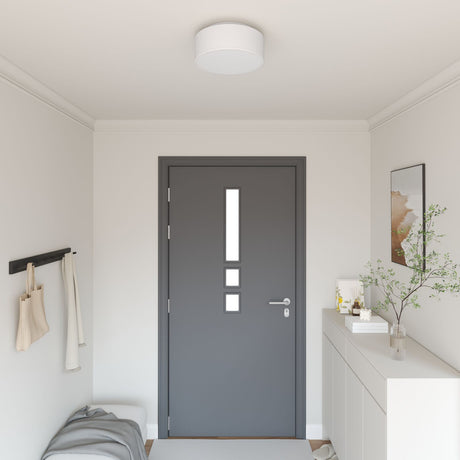 Ceiling Light - Fabric Flush Mount, 30 Cm E27