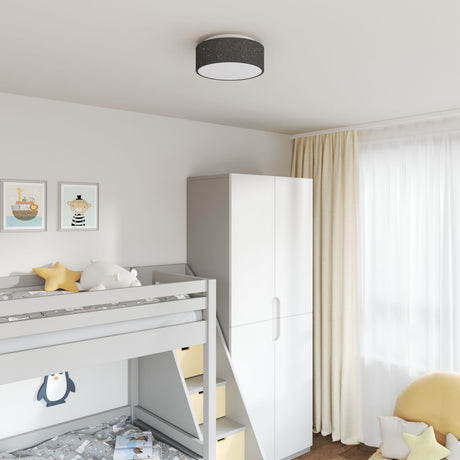Ceiling Light - Fabric Flush Mount, 30 Cm E27
