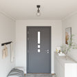 Ceiling Lights With Adjustable Glass Lampshade Anthracite E27