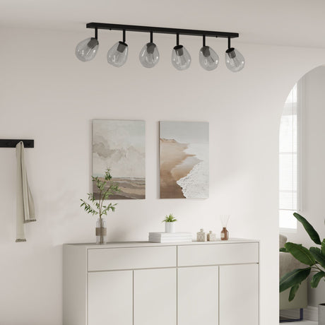 Ceiling Lights With Adjustable Glass Lampshade Anthracite E27