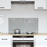 Kitchen Backsplash Light Grey 80X40X0.6 Cm Tempered Glass