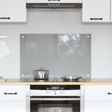 Kitchen Backsplash Light Grey 80X50X0.6 Cm Tempered Glass