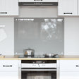 Kitchen Backsplash Light Grey 80X60X0.6 Cm Tempered Glass