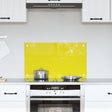 Kitchen Backsplash Yellow 70X40X0.6 Cm Tempered Glass