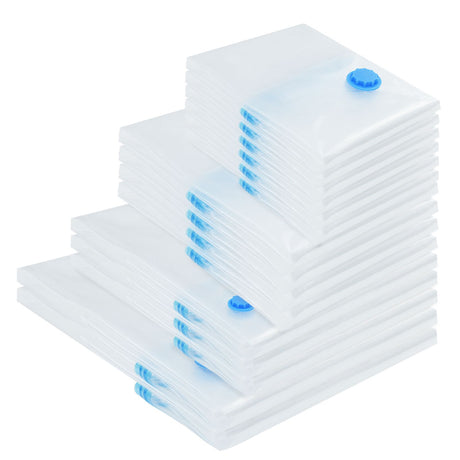 Vacuum Storage Bags - 15 Pack, 4 Sizes