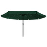 Garden Parasol With Led Lights 395X245 Cm White