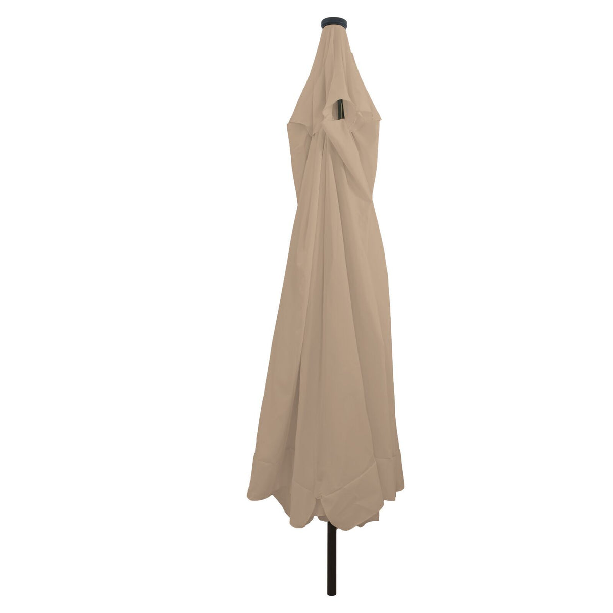 Garden Parasol With Led Lights 395X245 Cm White