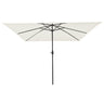 Square Garden Parasol 295X245 Cm White