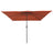 Square Garden Parasol 295X245 Cm White