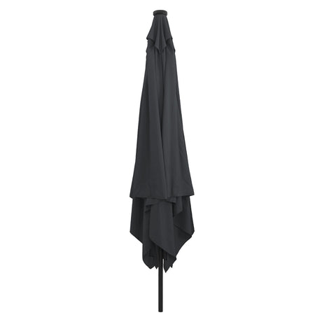 Square Garden Parasol With Led Lights 295X245 Cm White