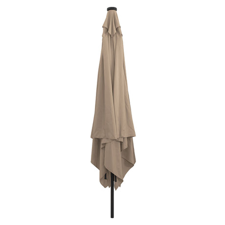 Square Garden Parasol With Led Lights 295X245 Cm White