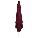 Square Garden Parasol With Led Lights 295X245 Cm White