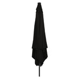 Square Garden Parasol With Led Lights 295X245 Cm White