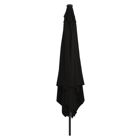 Square Garden Parasol With Led Lights 295X245 Cm White