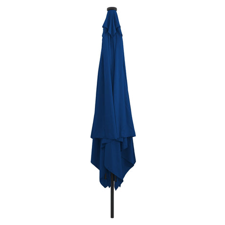 Square Garden Parasol With Led Lights 295X245 Cm White