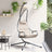 Hanging Chair With Stand And Cushion Steel