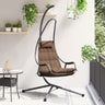 Hanging Chair With Stand And Cushion Steel