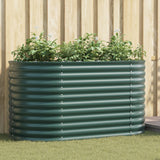 Garden Raised Bed Green 160X80X81 Cm Galvanized Steel