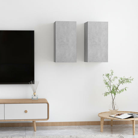 Tv Cabinet 2 Pcs 30,5X30X Engineered Wood