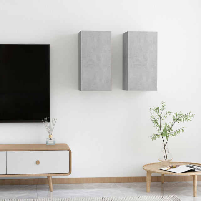 Tv Cabinet 2 Pcs 30,5X30X Engineered Wood