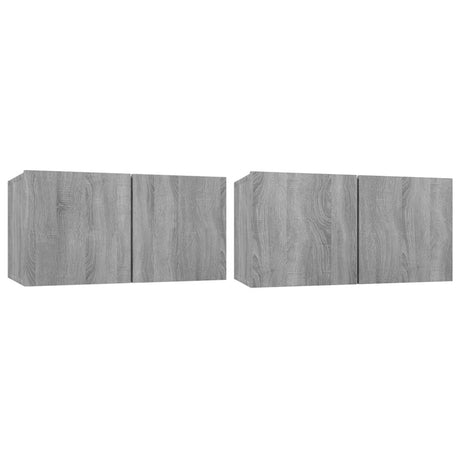 2 Piece Hanging Tv Cabinet Set 60X30X30 Cm