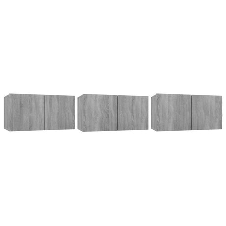 2 Piece Hanging Tv Cabinet Set 60X30X30 Cm