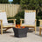 Fire Pit Square Black Steel