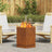Smokeless Fire Pit Hexagonal Black Steel