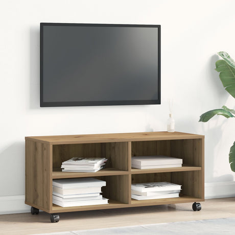 Tv Cabinet Artisan Oak 90X35X35 Cm Engineered Wood