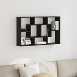 Wall Shelf - Black Oak, 85 X 16 X 52.5 Cm, Made Of Engineered Wood