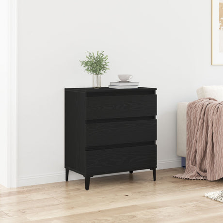 Sideboard Black Oak 60X35X70 Cm Engineered Wood