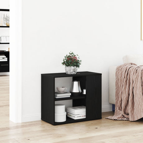 Black Oak Sideboard - 60 Cm X 30 Cm X 50 Cm - Made From Engineered Wood