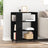 Rolling Cabinet 60X35X75 Cm Engineered Wood