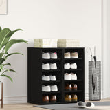Shoe Cabinet 2 Pack - Black Oak - 32X35X70 Cm - Made Of Engineered Wood