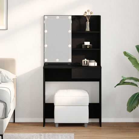 Dressing Table With Led 74.5X40X141 Cm
