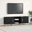 Tv Stand - Black Oak, 150X30X50 Cm, Made Of Engineered Wood