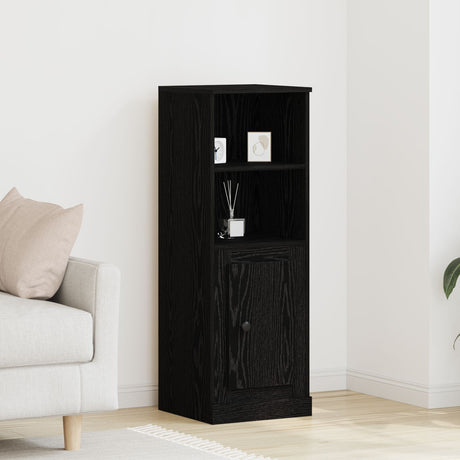 Highboard Black Oak 36X35.5X103.5 Cm Engineered Wood