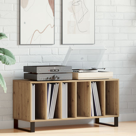 Record Cabinet Old Wood 100X38X48 Cm Engineered Wood