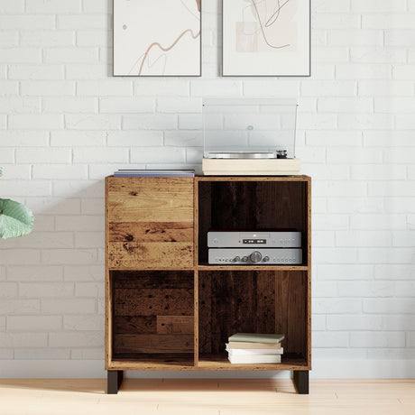 Record Cabinet Artisan Oak 84,5X38X89 Cm Engineered Wood