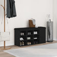 Storage Bench Black Oak 100X30X48 Cm Engineered Wood